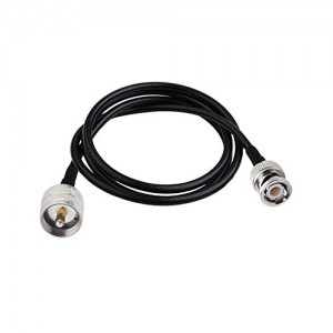 Extension Radio Cable UHF PL259 Male Plug to BNC Male Plug cb Coax Cable ET-RG58/50cm