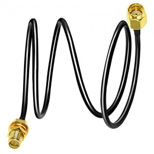 RPSMA Cable ET-RG58 3.3ft(1M) Reverse Polarity SMA Female to Male Extension Cable RPSMA Cable 50ohm