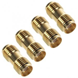 4 Pcs SMA Female to SMA Female Jack in Series RF Coaxial Adapter Connector