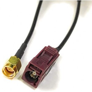 Electronic GSM Antenna Extension Cable Fakra D Female to SMA Male Connector pigital Cable ET-RG174 20cm (30cm)