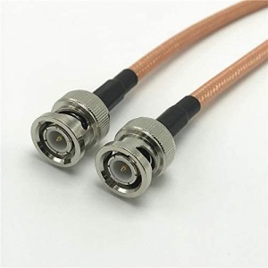 Electronics RF coaxial Coax Cable Assembly BNC Male to Male Straight 1meter with ET-RG142 Cable