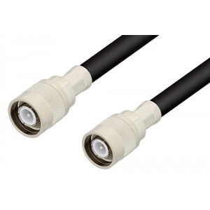 SC Male to SC Male Cable 12 Inch Length Using ET-RG214 Coax, RoHS