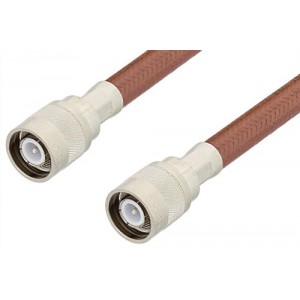 SC Male to SC Male Cable 12 Inch Length Using ET-RG393 Coax, RoHS