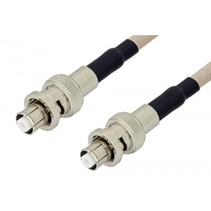 SHV Plug to SHV Plug Cable 12 Inch Length Using ET-RG141 Coax