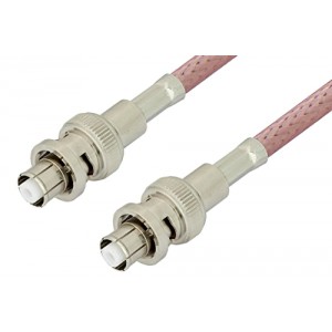 SHV Plug to SHV Plug Cable 12 Inch Length Using ET-RG142 Coax, RoHS