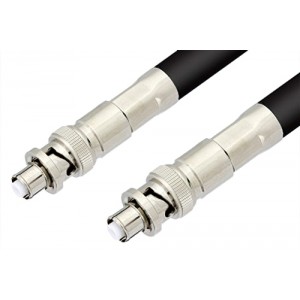 SHV Plug to SHV Plug Cable 12 Inch Length Using ET-RG214 Coax, RoHS