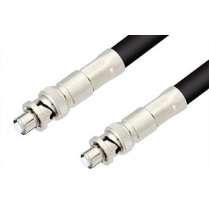 SHV Plug to SHV Plug Cable 12 Inch Length Using ET-RG8 Coax