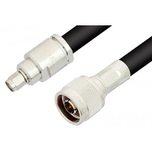 SMA Male to N Male Cable 12 Inch Length Using ET-RG8 Coax, RoHS