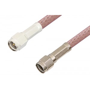 SMA Male to Reverse Polarity SMA Male Cable 12 Inch Length Using ET-RG142 Coax, RoHS