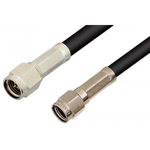 SMA Male to Reverse Polarity SMA Male Cable 12 Inch Length Using ET-RG58 Coax, RoHS