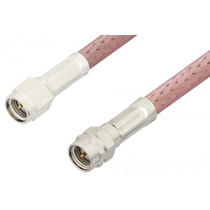 SMA Male to Reverse Thread SMA Male Cable 12 Inch Length Using ET-RG142 Coax, RoHS