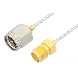 SMA Male to SMA Female Cable 6 Inch Length Using ET38342 Coax