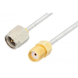 SMA Male to SMA Female Cable 6 Inch Length Using ET38322 Coax, RoHS