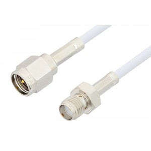 SMA Male to SMA Female Cable 6 Inch Length Using ET-RG188 Coax, RoHS