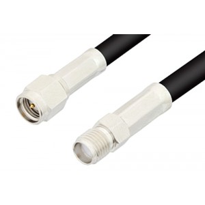 SMA Male to SMA Female Cable 6 Inch Length Using ET-RG223 Coax, RoHS