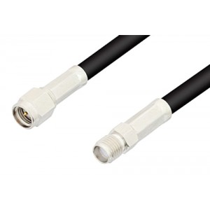 SMA Male to SMA Female Cable 6 Inch Length Using ET-RG58 Coax, RoHS