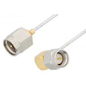 SMA Male to SMA Male Right Angle Cable 6 Inch Length Using ET38342 Coax