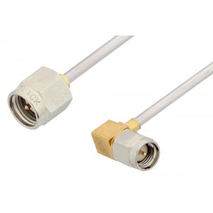 SMA Male to SMA Male Right Angle Cable 6 Inch Length Using ET38321 Coax