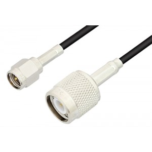 SMA Male to TNC Male Cable 12 Inch Length Using ET-RG174 Coax