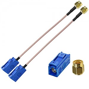 SMA to Fakra C Cable ET-RG316 SMA Male to Fakra C Female Cable 6inch (15cm) WiFi Antenna Assembly Extension Cable 2 Pack