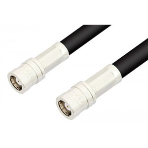 75 Ohm SMB Plug to 75 Ohm SMB Plug Cable 12 Inch Length Using 75 Ohm ET-RG59 Coax, RoHS