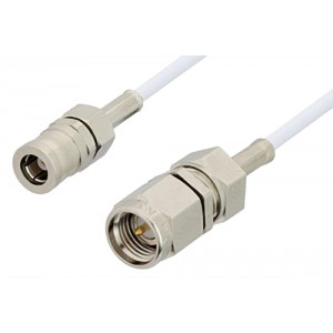 SMA Male to SMB Plug Cable 6 Inch Length Using ET-RG196 Coax, RoHS