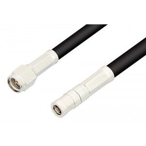 SMA Male to SMB Plug Cable 6 Inch Length Using ET-RG223 Coax, RoHS