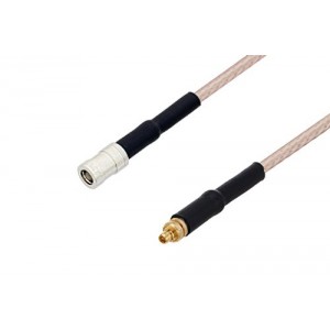 SMB Plug to MMCX Plug Cable 12 Inch Length Using ET38399 Coax with HeatShrink