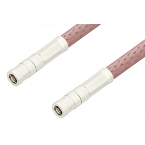 SMB Plug to SMB Plug Cable 12 Inch Length Using ET-RG142 Coax, RoHS