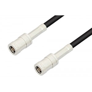 SMB Plug to SMB Plug Cable 12 Inch Length Using ET-RG174 Coax