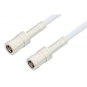 SMB Plug to SMB Plug Cable 12 Inch Length Using ET-RG188 Coax, RoHS