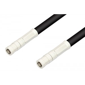 SMB Plug to SMB Plug Cable 12 Inch Length Using ET-RG223 Coax, RoHS