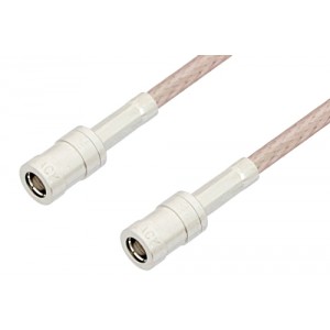 SMB Plug to SMB Plug Cable 12 Inch Length Using ET38399 Coax, RoHS