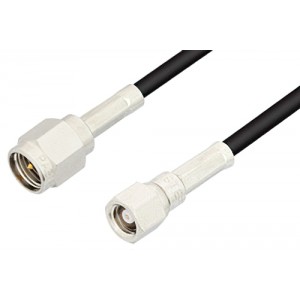 SMA Male to SMC Plug Cable 6 Inch Length Using ET-RG174 Coax, RoHS