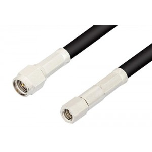 SMA Male to SMC Plug Cable 6 Inch Length Using ET-RG223 Coax, RoHS