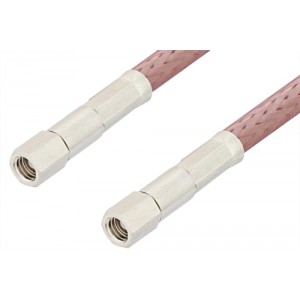 SMC Plug to SMC Plug Cable 12 Inch Length Using ET-RG142 Coax, RoHS