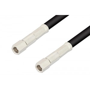 SMC Plug to SMC Plug Cable 12 Inch Length Using ET-RG58 Coax, RoHS