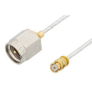 SMA Male to SMP Female Cable 12 Inch Length Using ET38342 Coax, RoHS