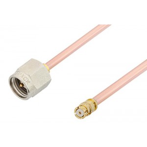 SMA Male to SMP Female Cable 12 Inch Length Using ET-RG405 Coax, RoHS