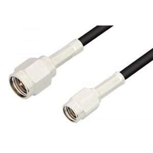 SMA Male to SSMA Male Cable 6 Inch Length Using ET-RG174 Coax, RoHS