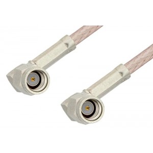 SSMA Male Right Angle to SSMA Male Right Angle Cable 6 Inch Length Using ET-RG316 Coax, RoHS