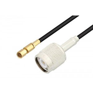 SSMC Plug to TNC Male Low Loss Cable 6 Inch Length Using ET-LMR-100 Coax