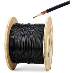 ET-RG174 Coaxial Cable, RF ET-RG174 Coax Cable Black 50 Ohm Mini RG-174 Wire Attach BNC SMA Fakra Connectors Antenna Cable (33ft 10M)