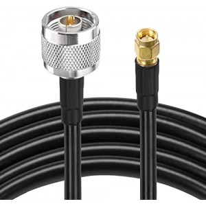 SMA to N Cable 50ft Low Loss N Male to SMA Male Cable Weatherproof ET-RG8x Cable