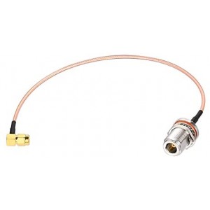 SMA to N Cable, SMA Male to N Female Bulkhead Cable 12'' for 4G LTE Router Antenna Cellular Gateway RTL SDR ADS-B Receiver Antenna etc.