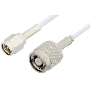 SMA Male to Reverse Polarity TNC Male Cable 12 Inch Length Using ET-RG188 Coax, RoHS