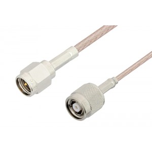 SMA Male to Reverse Polarity TNC Male Cable 12 Inch Length Using ET-RG316 Coax, RoHS