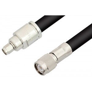 SMA Male to TNC Male Cable 12 Inch Length Using ET-RG213 Coax, RoHS