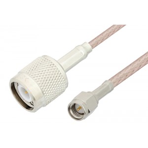 SMA Male to TNC Male Cable 12 Inch Length Using ET38399 Coax, RoHS