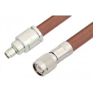 SMA Male to TNC Male Cable 12 Inch Length Using ET-RG393 Coax, RoHS